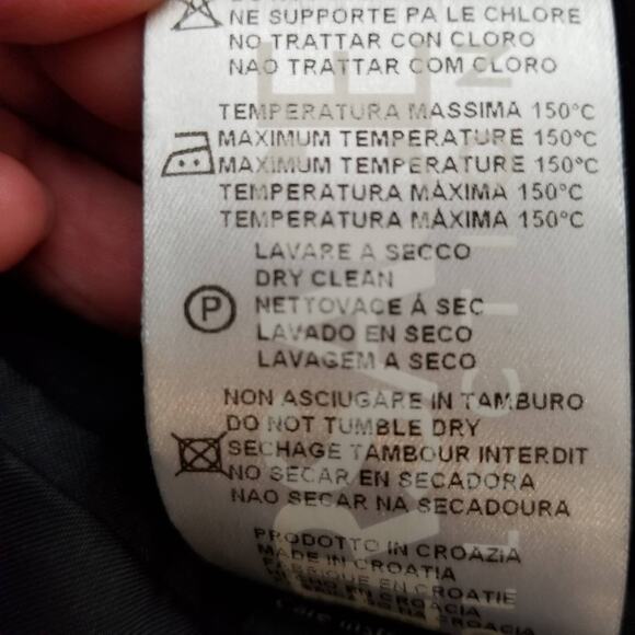 Versace Collection Men's Black Microcheck 2 Button Blazer Size 50 / L Large - Picture 11 of 13